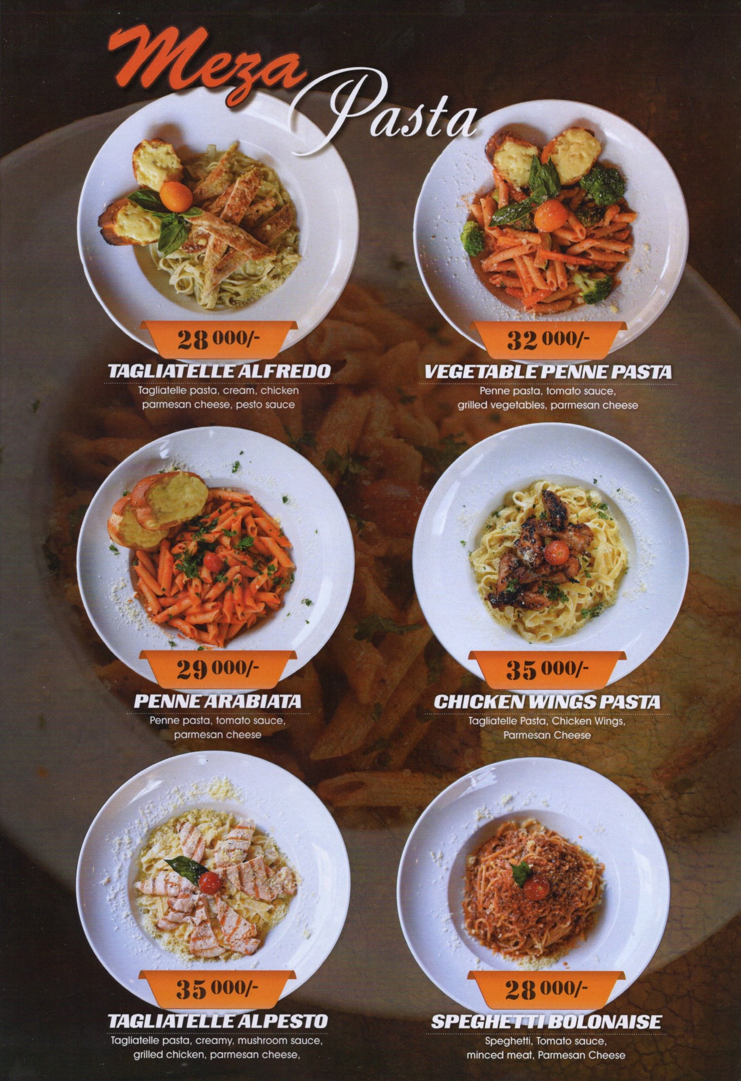 Meza and Salt Restaurant Menu Page 22
